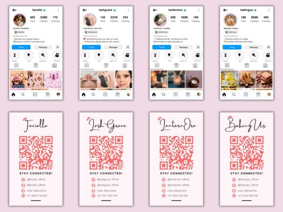 Download Instagram Business Cards Template Bundle - Instagram Collection